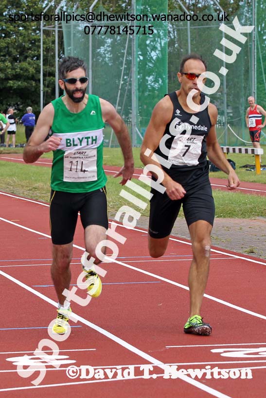 400 metres, North East Masters Champs, Monkton Stadium,  Jarrow. Photo: David T. Hewitson/Sports for All Pics